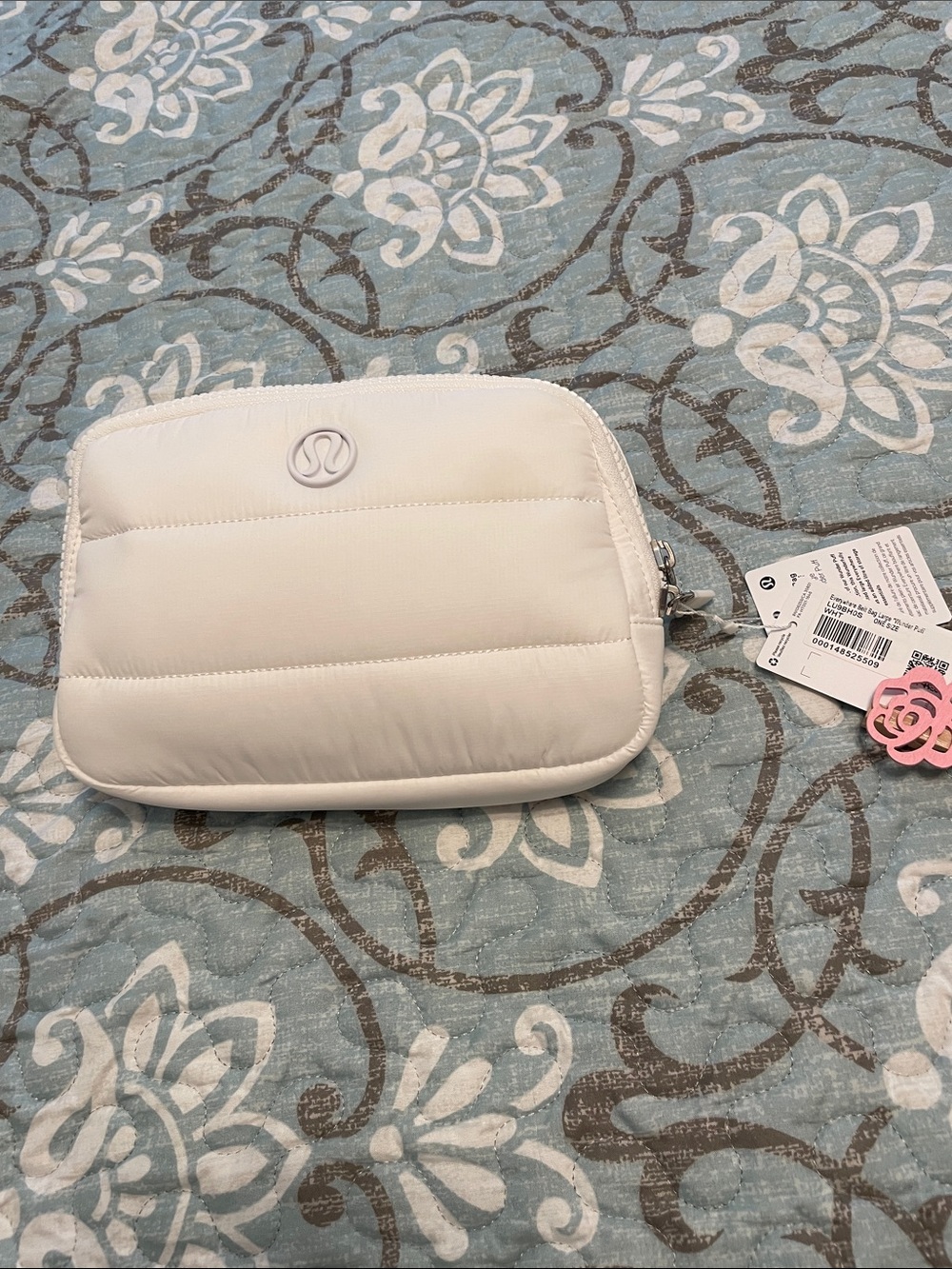lululemon athletica White Quilted Cosmetic Pouch